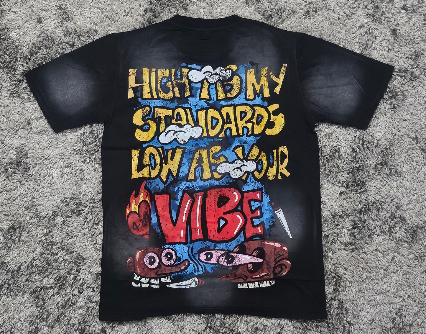 High Standards Tee – Vintage Black Wash Edition